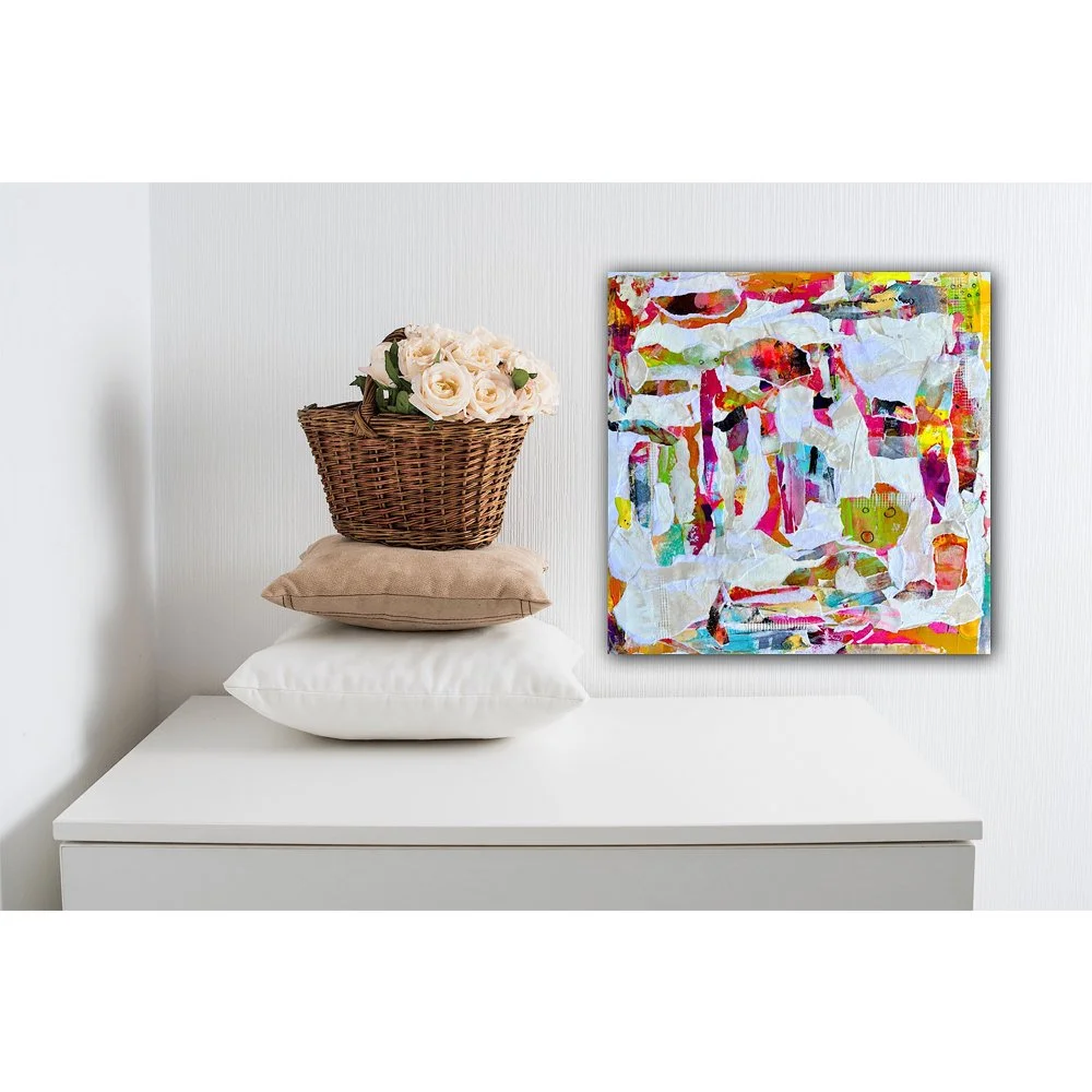 I See A Robot Original Mixed Media Collage Art — Kathleen Tennant